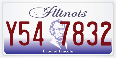 IL license plate Y547832