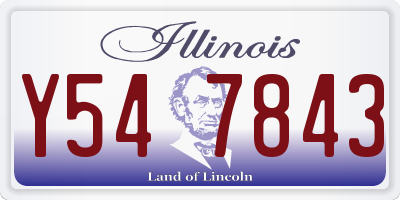 IL license plate Y547843