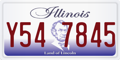 IL license plate Y547845