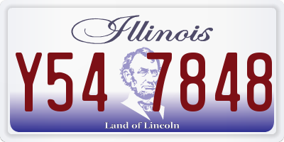 IL license plate Y547848