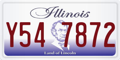 IL license plate Y547872