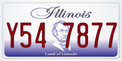 IL license plate Y547877