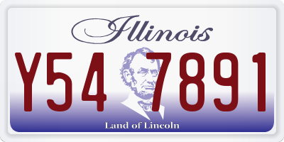 IL license plate Y547891