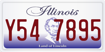 IL license plate Y547895