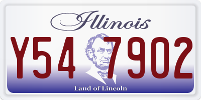 IL license plate Y547902