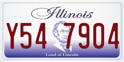 IL license plate Y547904