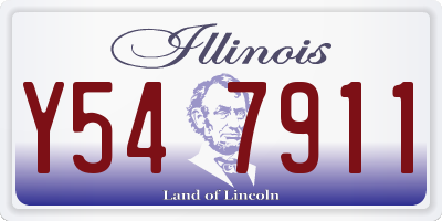 IL license plate Y547911
