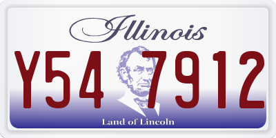 IL license plate Y547912