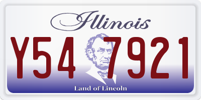 IL license plate Y547921