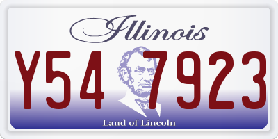 IL license plate Y547923
