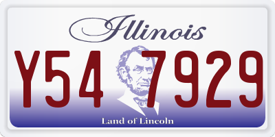 IL license plate Y547929