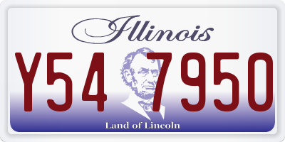 IL license plate Y547950