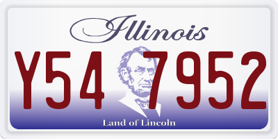 IL license plate Y547952