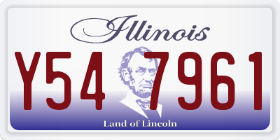 IL license plate Y547961