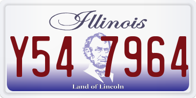 IL license plate Y547964