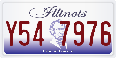 IL license plate Y547976