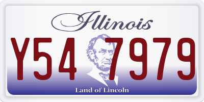 IL license plate Y547979