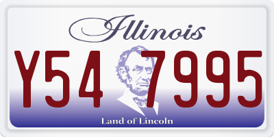 IL license plate Y547995