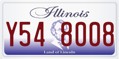 IL license plate Y548008
