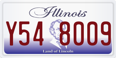 IL license plate Y548009