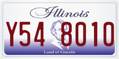 IL license plate Y548010