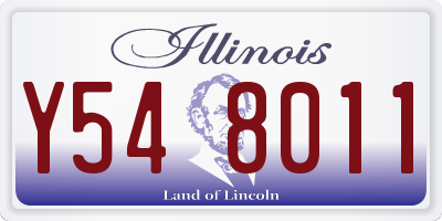 IL license plate Y548011