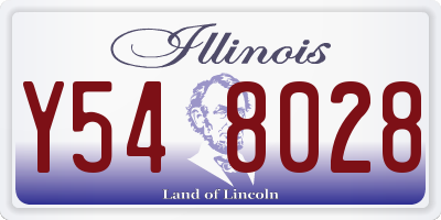 IL license plate Y548028