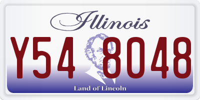 IL license plate Y548048