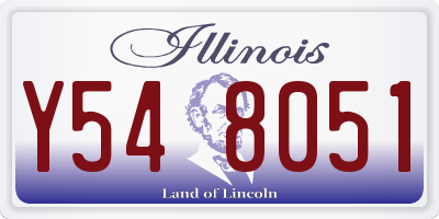 IL license plate Y548051