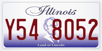 IL license plate Y548052