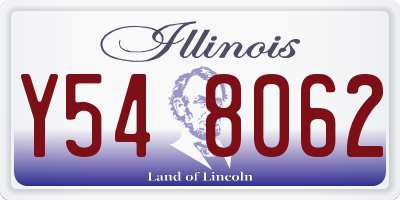 IL license plate Y548062