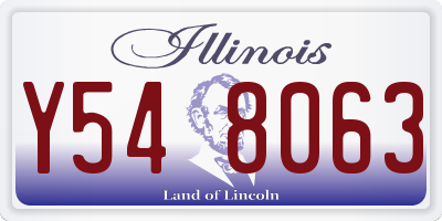 IL license plate Y548063