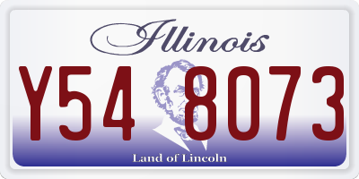 IL license plate Y548073