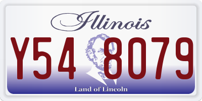 IL license plate Y548079