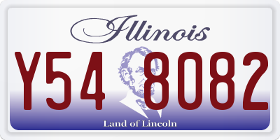 IL license plate Y548082