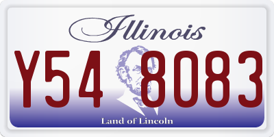 IL license plate Y548083