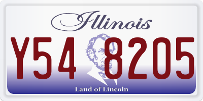 IL license plate Y548205