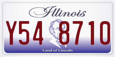 IL license plate Y548710