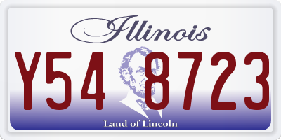 IL license plate Y548723