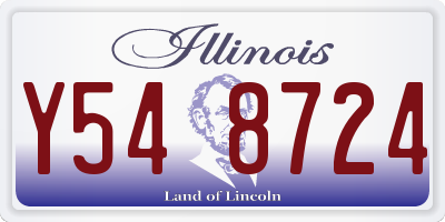 IL license plate Y548724