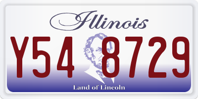 IL license plate Y548729