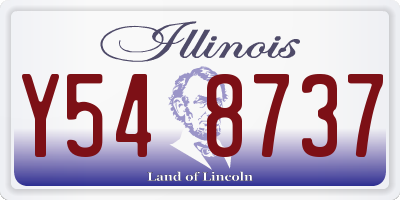 IL license plate Y548737