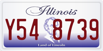 IL license plate Y548739
