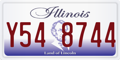 IL license plate Y548744