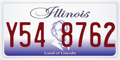 IL license plate Y548762