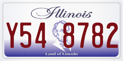 IL license plate Y548782