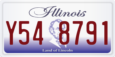 IL license plate Y548791