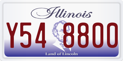 IL license plate Y548800