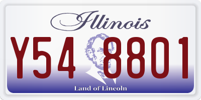 IL license plate Y548801