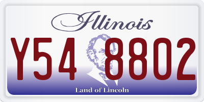IL license plate Y548802